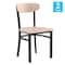Flash Furniture Metal Dining Chairs - Natural Wood Seat/Back, PK 2 2-XU-DG6V5B-NAT-GG - alternate 9